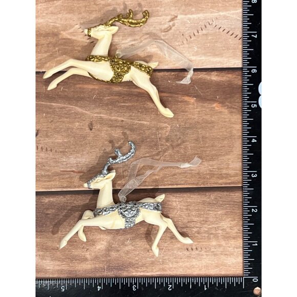 2007 HALLMARK ORNAMENT QXE9069 ON A CLEAR WINTER'S NIGHT ELEGANT REINDEER - Picture 5 of 8